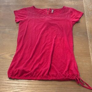 Thyme Maternity Rich Red Short Sleeve Tee
